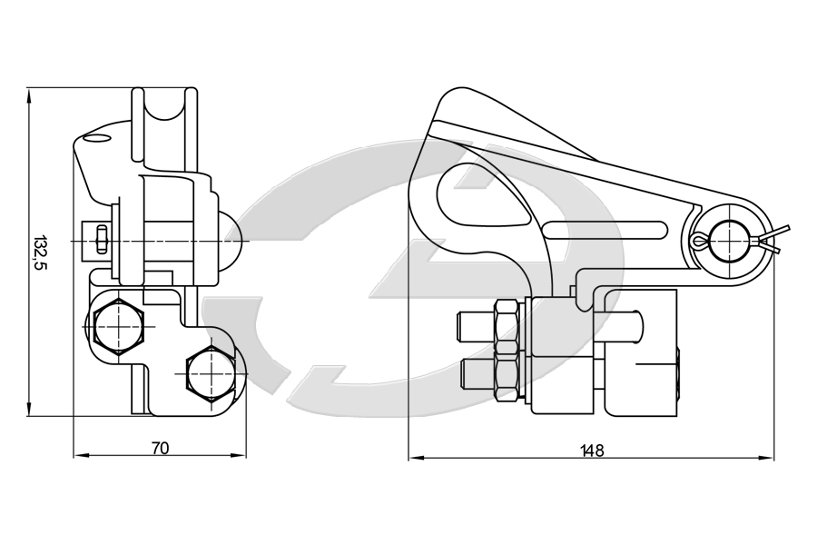 Анкерный зажим НБ-44/5,6-16