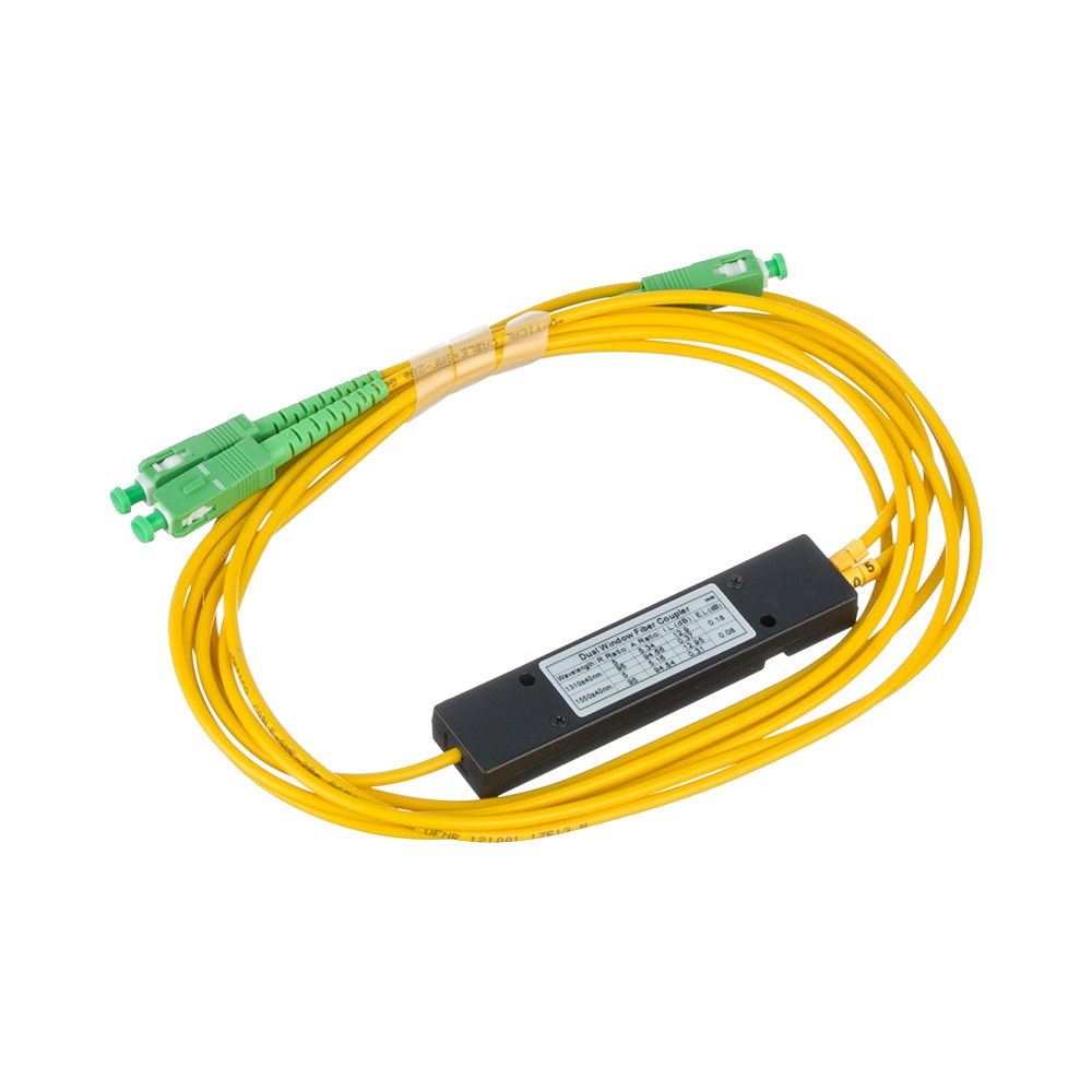 Оптический сплиттер 1x2 50/50 3.0мм 3SC/APC